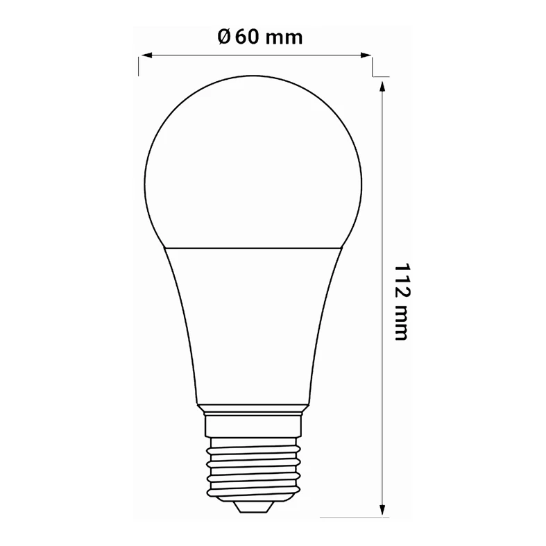 Żarówka LED E27 10,5W barwa zimna ORO-ATOS-E27-A60-10,5W-CW