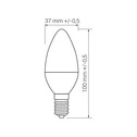 Żarówka LED E14 8W barwa ciepła ORO-E14-C37-TOTO-8W-WW