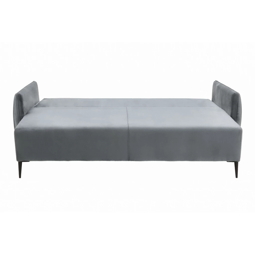 Sofa welurowa jasnoszara KIOTO