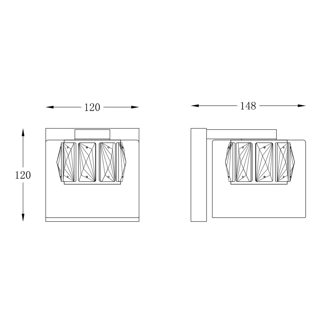 Kinkiet GEM LED W0389-01A-B5AC