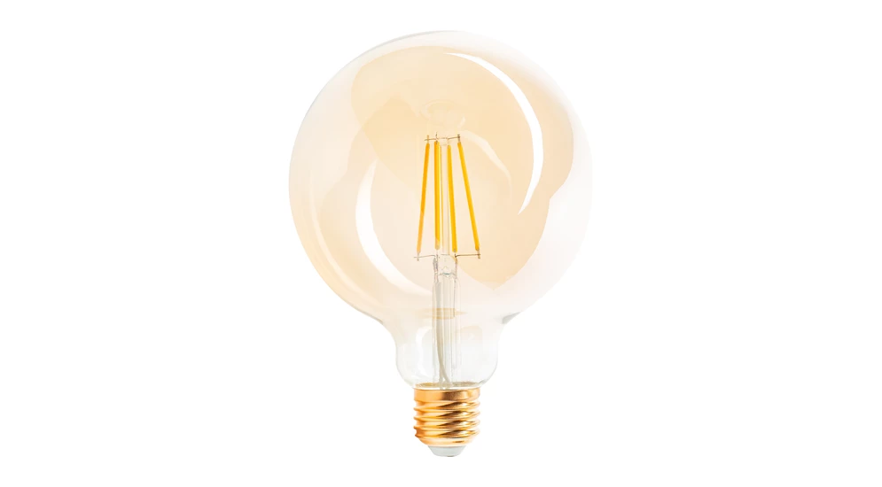 Żarówka ozdobna LED E27 6W barwa ciepła ORO-E27-G80-FL-AMBER-6W-DIMM