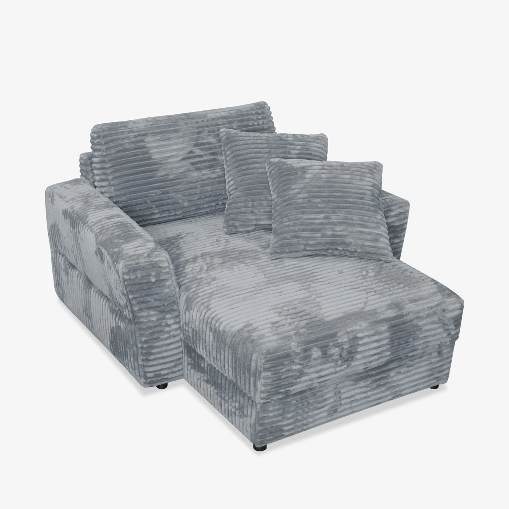 Fotel loveseat szary NOEMI