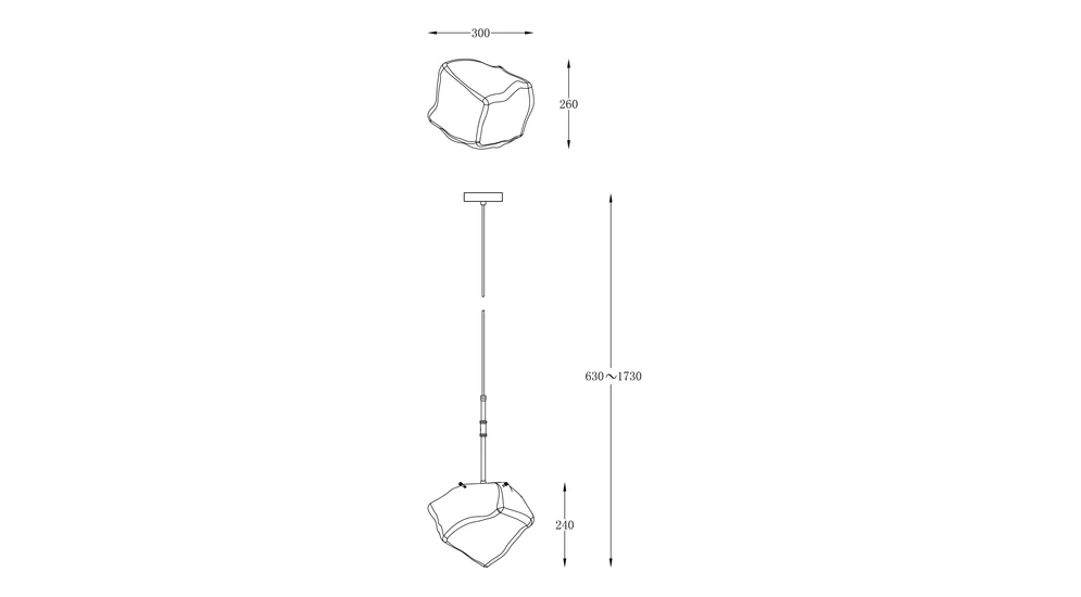 Lampa wisząca ROCK P0488-01M-SEAC