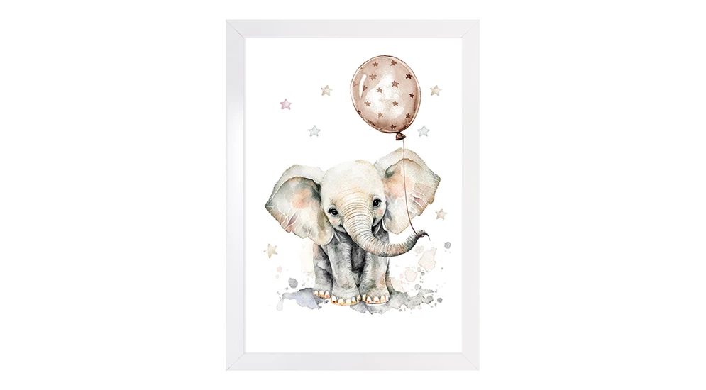 Obraz do pokoju dziecięcego LITTLE ELEPHANT 20x30 cm