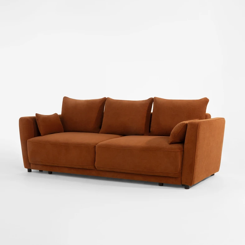 Sofa 3-osobowa pomarańczowa ANDORA