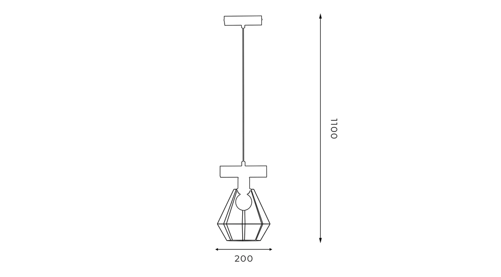 Lampa wisząca designerska VASTRA I