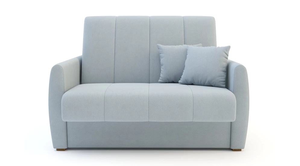 Mała sofa rozkładana błękitna DALIA