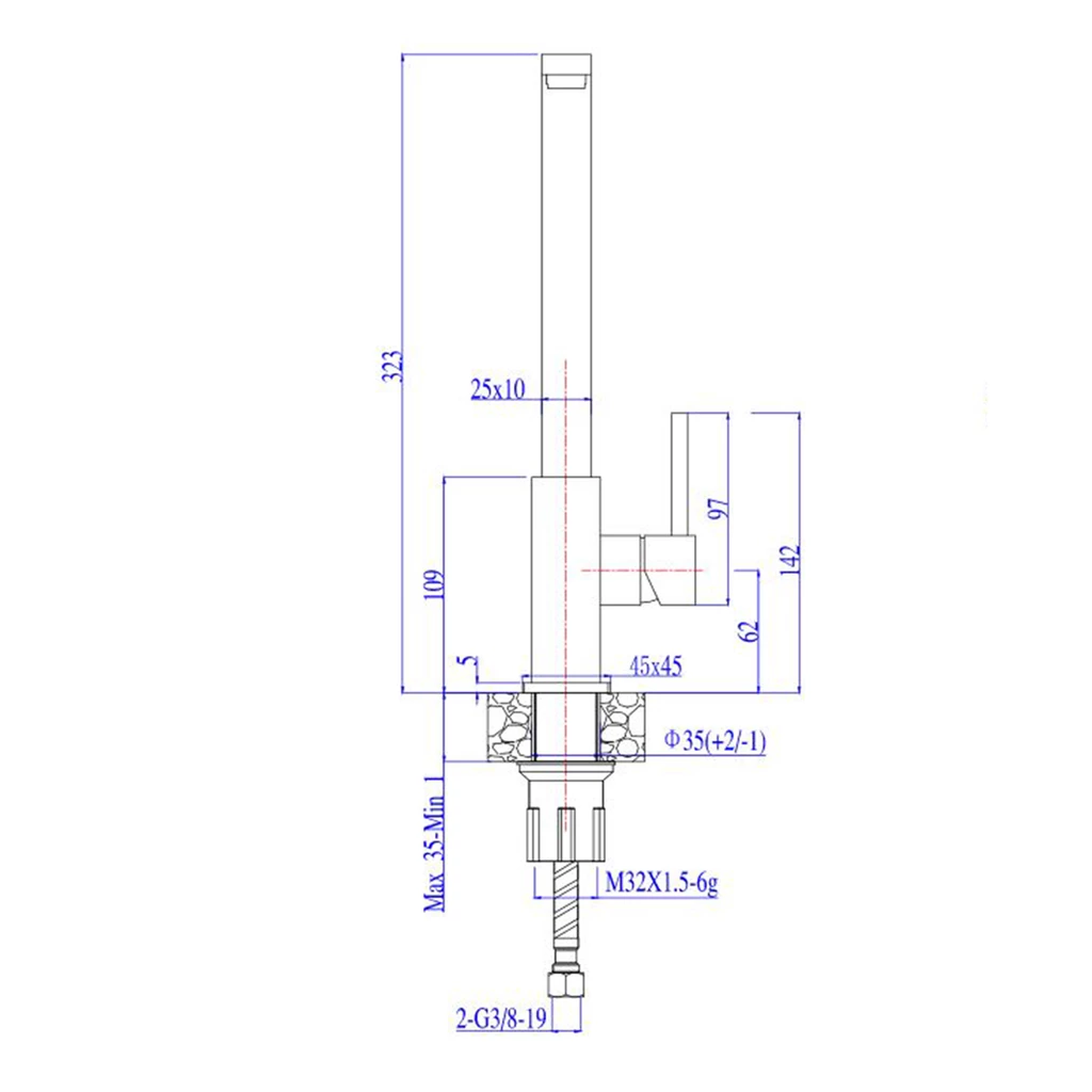 Komplet - zlewozmywak CANTO 130 z baterią GALLA i matą ALLROUND beton