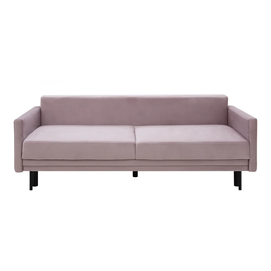 Sofa welurowa różowa GAMMA