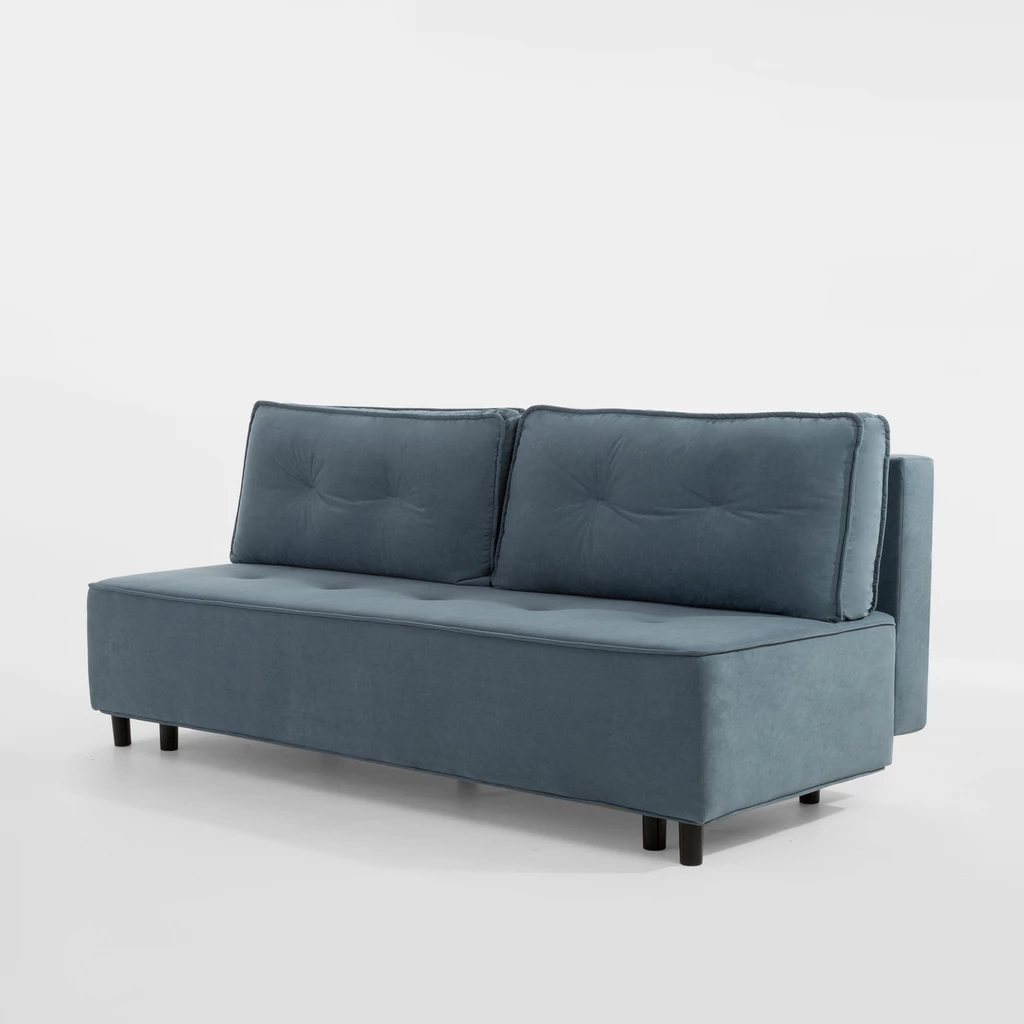 Sofa 3-osobowa szaroniebieska DENDY