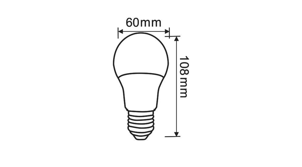 Żarówka LED barwa zimna E27 9W ORO-ATOS-E27-A60-9W