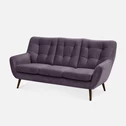 Sofa fioletowa SCANDI 187 cm