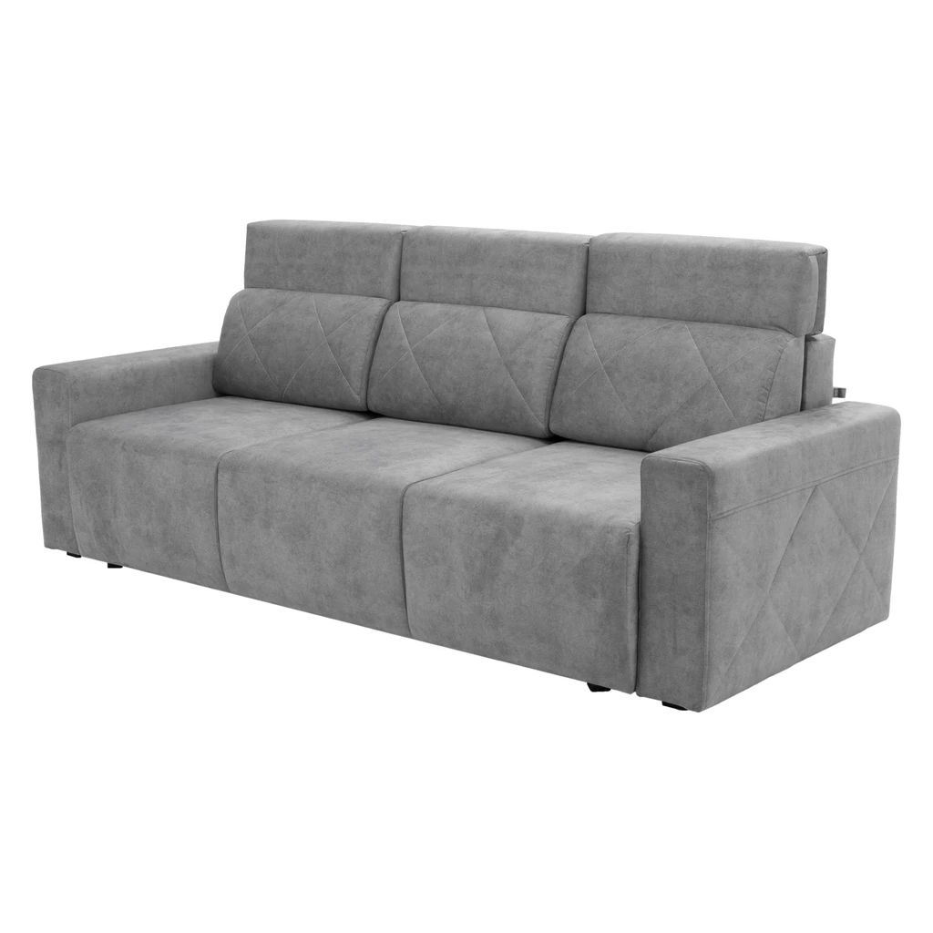 Sofa 3-osobowa szara BELIZE