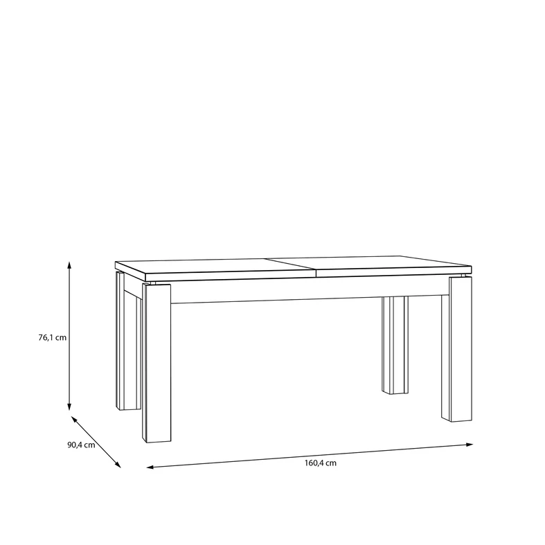 Stół rozkładany nowoczesny 160-200 cm