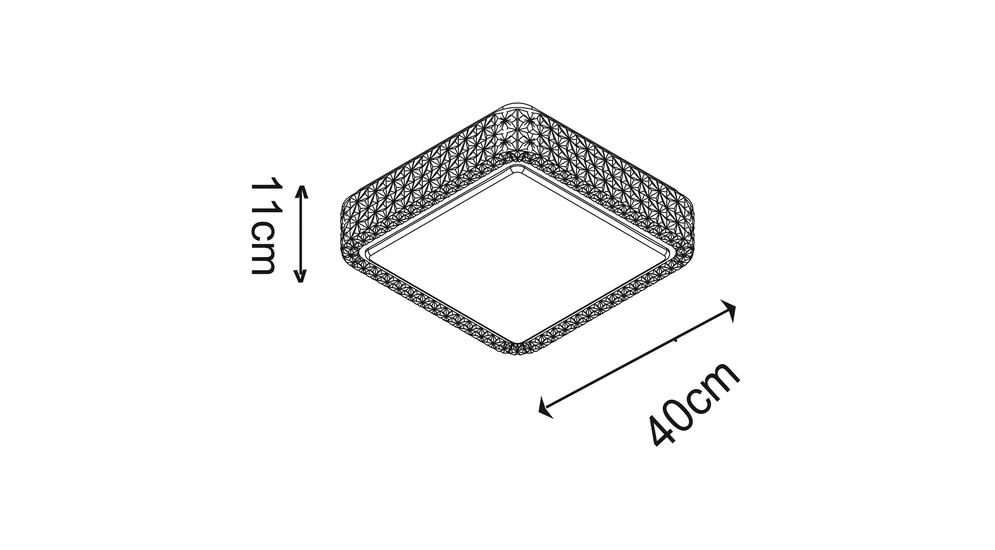 Lampa sufitowa MOA LED CL15068SQ-D40