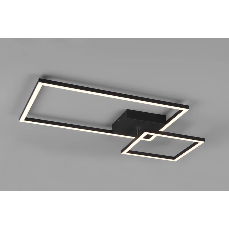 Lampa sufitowa LED 25W czarna PADELLA