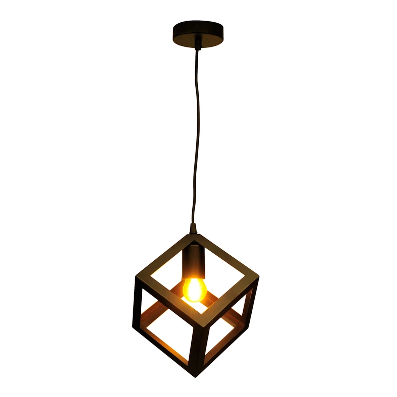 Lampa wisząca geometryczna czarna SWEDEN