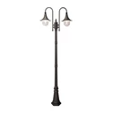 Lampa zewnętrzna outdoor wysoka 2-ramienna czarna BOSTON