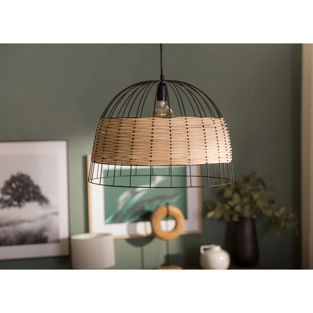 Lampa wisząca rattanowa BOHO 50 cm