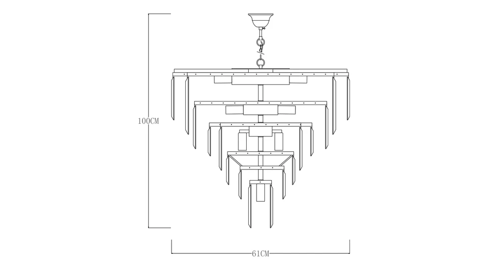 VERSAILLES to lampa sufitowa o chromowanym wykończeniu i szklanych ozdobach z przydymionego szkła. Posiada oprawę dla 20 żarówek typu E14 i mocy maksymalnej 40W.