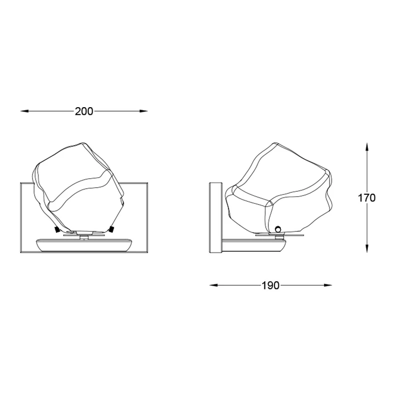 Kinkiet ROCK W0488-01A-U8AC