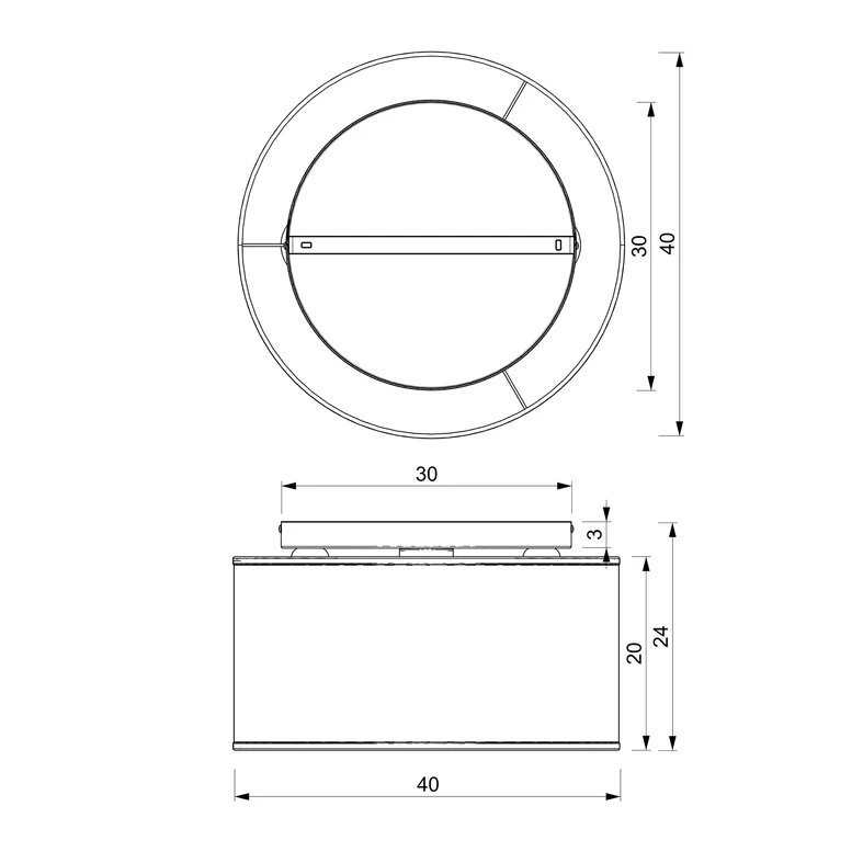 Lampa sufitowa RATTAN III