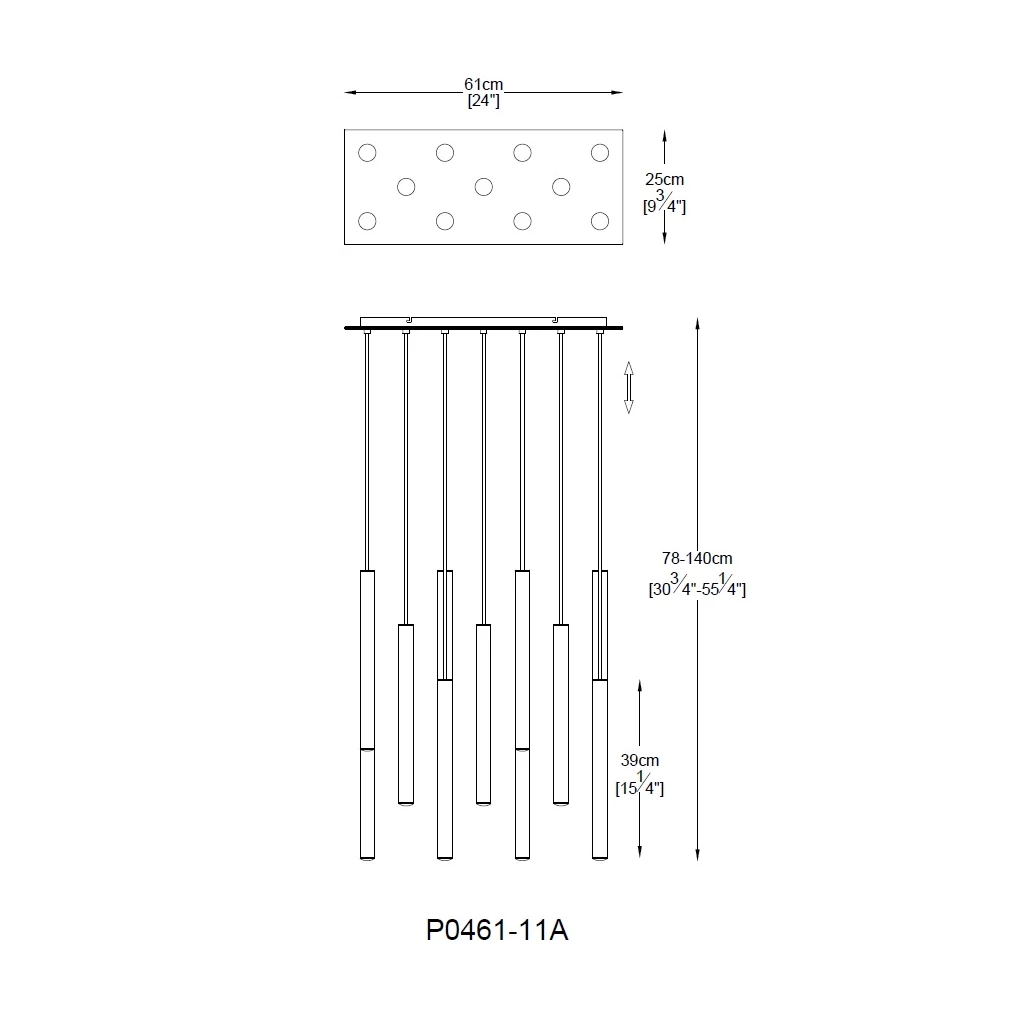 Lampa wisząca LOYA LED P0461-11A-B5SC