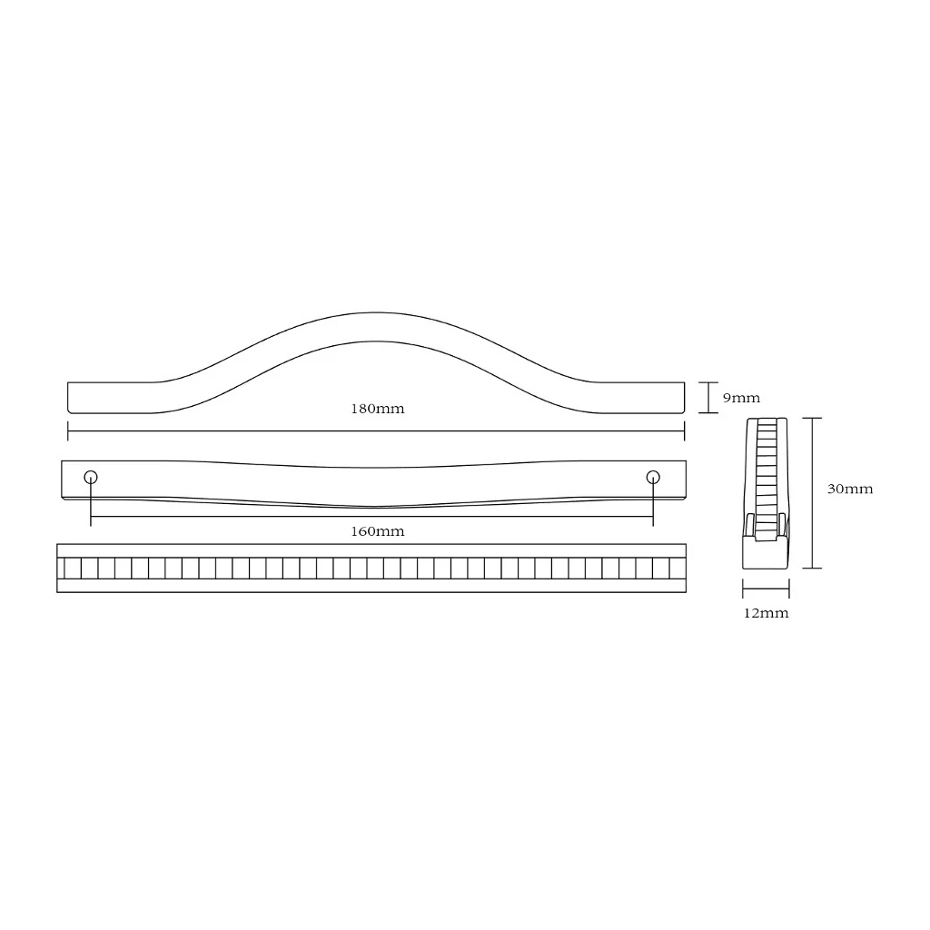 Uchwyt PORTO MILOS 18 cm chrom