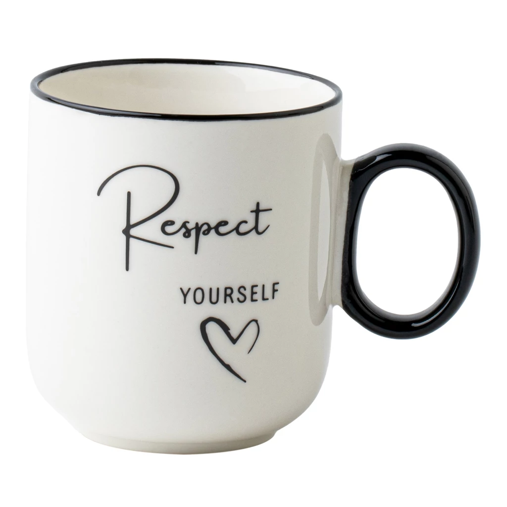 Kubek porcelanowy RESPECT YOURSELF 320 ml