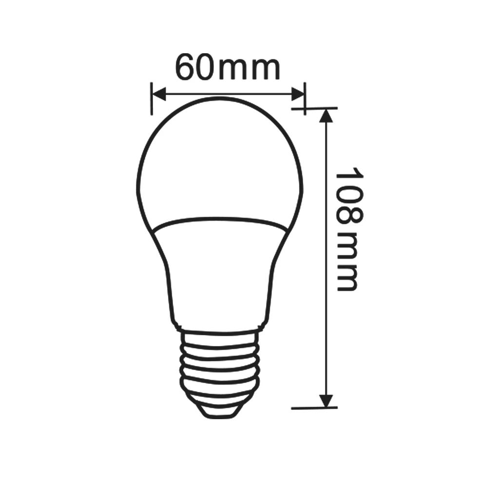 Żarówka LED barwa zimna E27 9W ORO-ATOS-E27-A60-9W