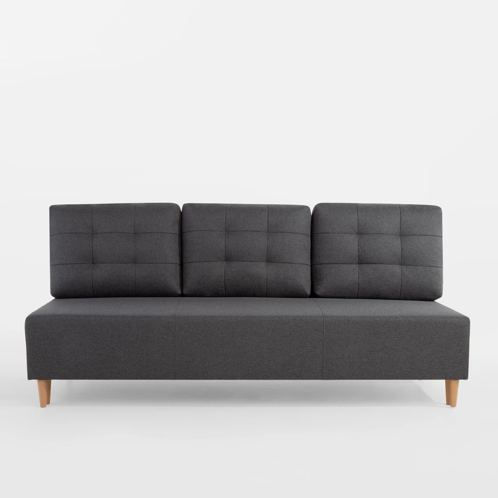 Sofa 3-osobowa ciemnoszara TILIOS