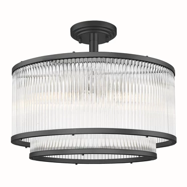 Lampa sufitowa czarna SERGIO 41,5 cm