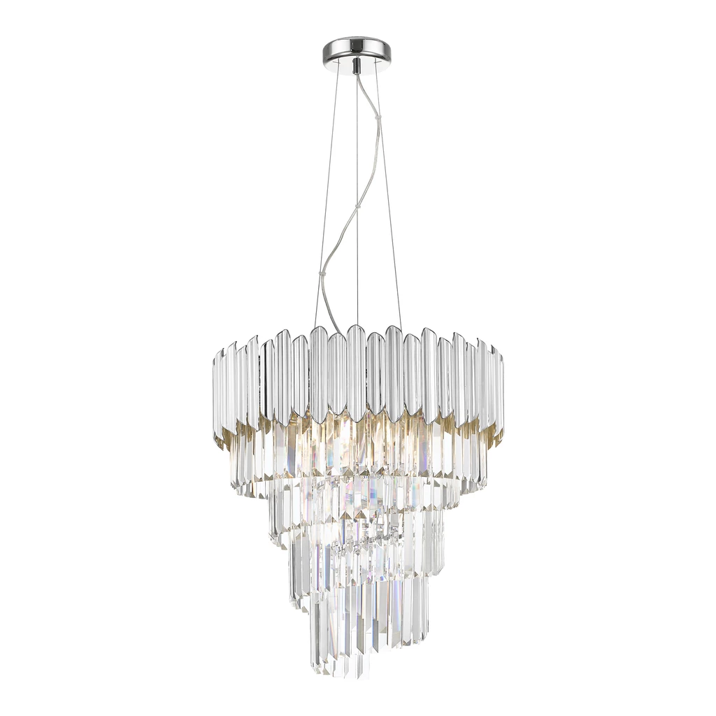 Lampa wisząca glamour chrom GLADIUS