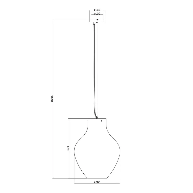 Lampa wisząca BRESSO P19066A-D38