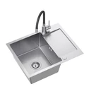 Komplet zlewozmywak QUADRON inox AVENIR SHORT 60x48 cm z baterią