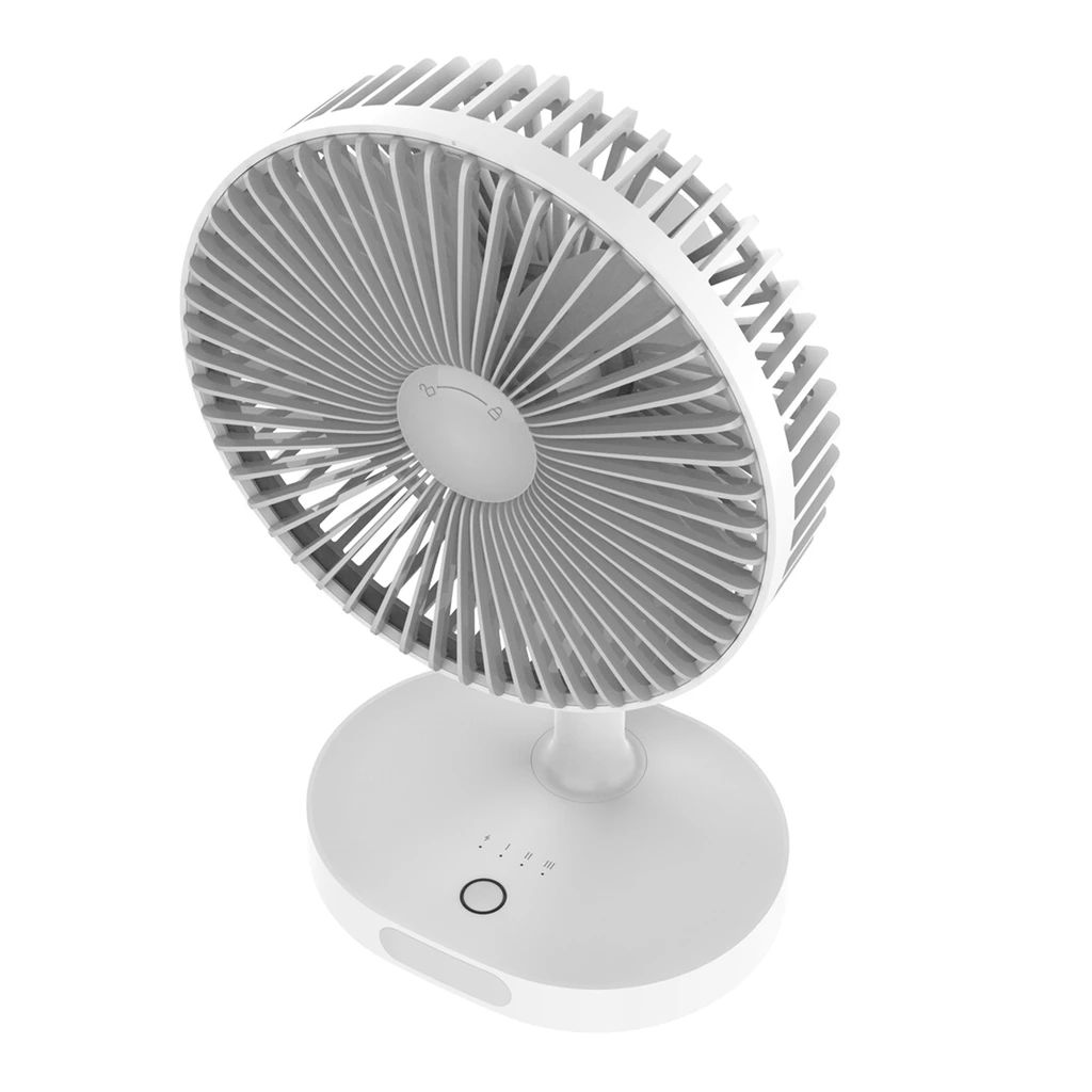 Wentylator biurkowy z lampką LED 3 prędkości FAN 3000MAH