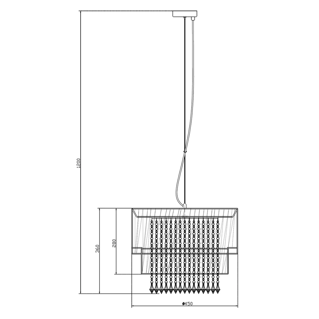 Lampa wisząca LETA RLD93350-L1W