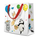 Torba prezentowa ANIMALS PARTY SQUARE 17x17 cm