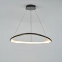 Lampa wisząca LED chromowana czarna GETAFE 85 cm