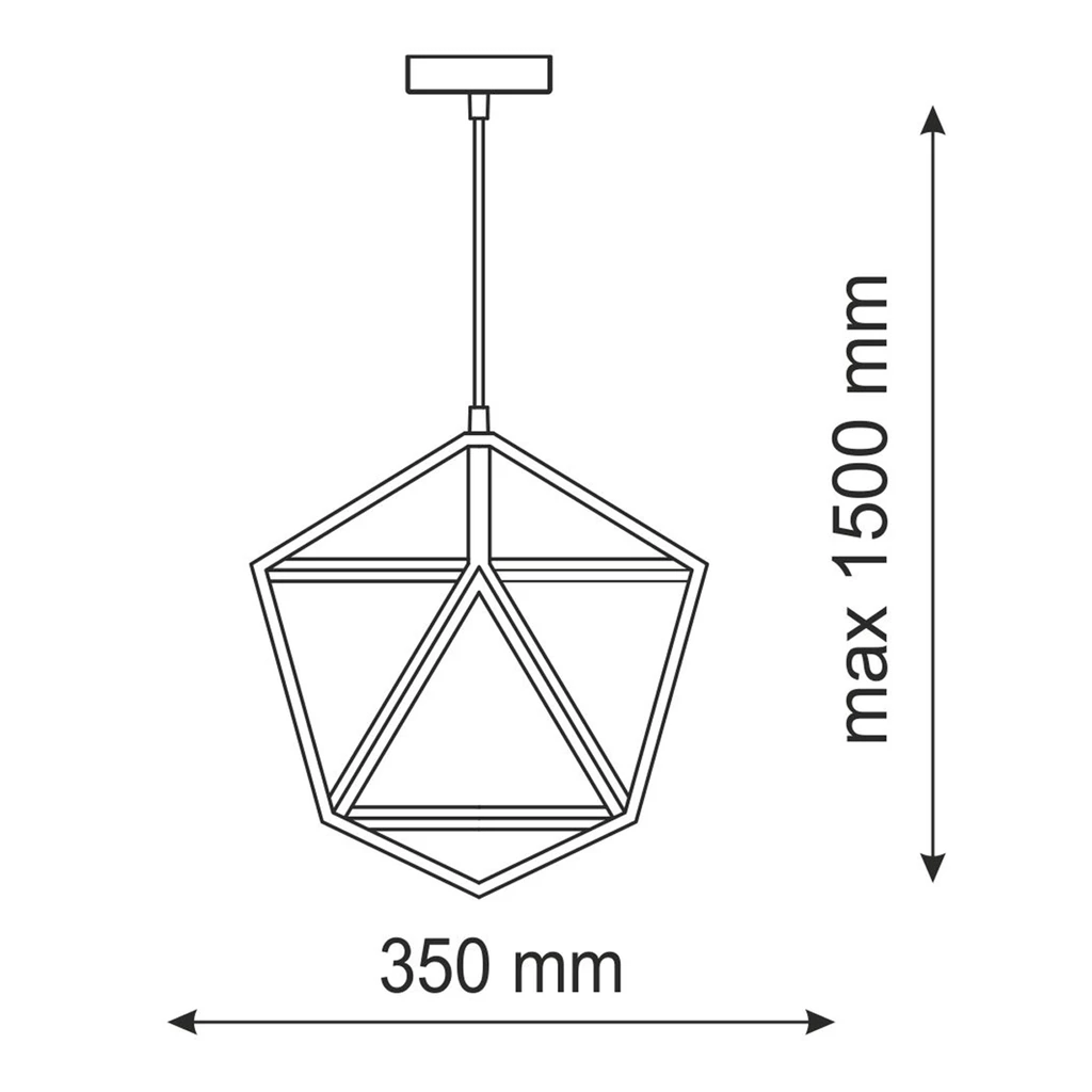 Lampa wisząca czarna DENMARK