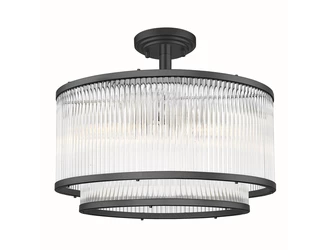 Lampa sufitowa czarna SERGIO 41,5 cm