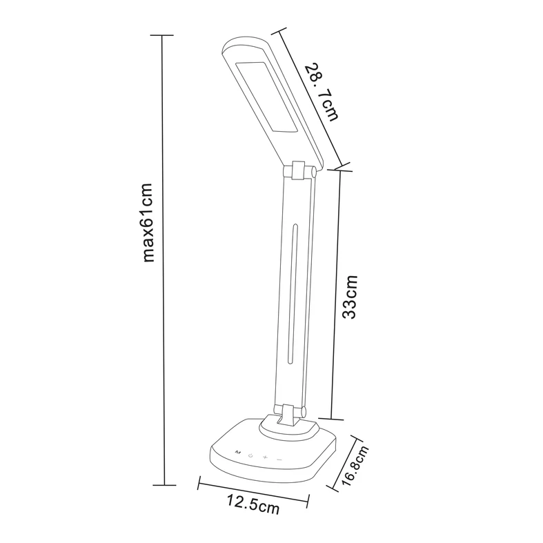 Lampa biurkowa LED 1601 czarna