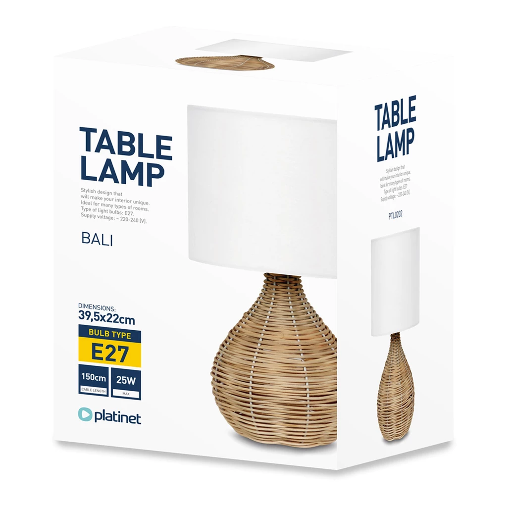 Lampa stołowa rattan BALI