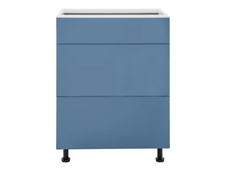 Szafka dolna z 3 szufladami BASIC PLUS BP/D60SR3 alby blue