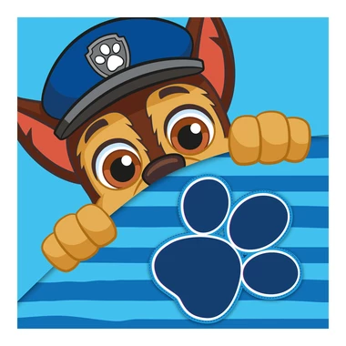 Ręcznik do rąk niebieski PAW PATROL 30x30 cm