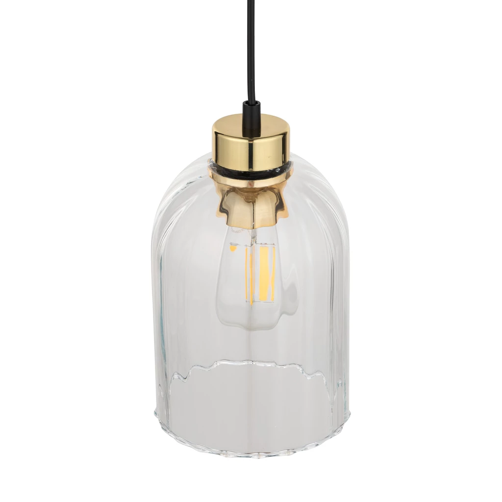 Lampa wisząca 1 klosz transparent SATIPO