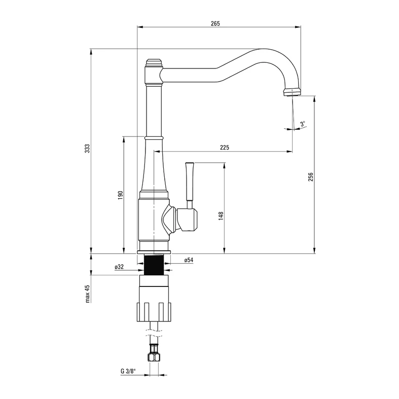 Bateria TAMIZO BQT M63M mosiądz