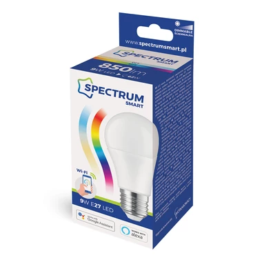 Żarówka LED E27 9W WI-FI RGBW GLS SPECTRUM SMART