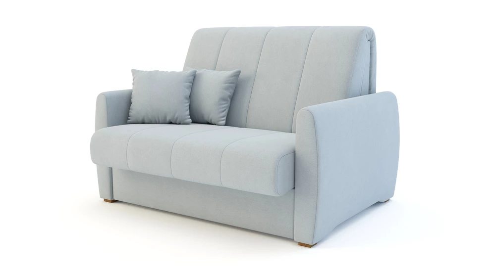 Mała sofa rozkładana błękitna DALIA