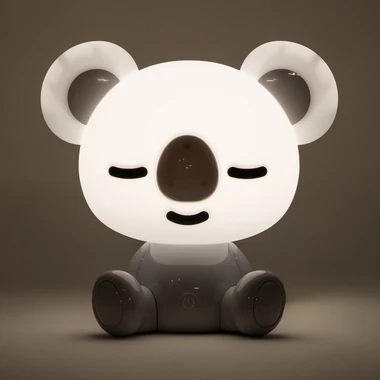 Lampka nocna LED dziecięca szara KOALA